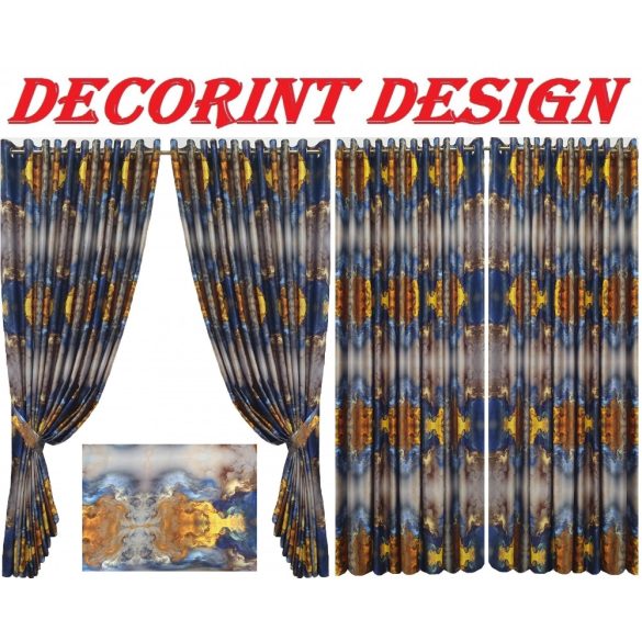 Set 2 draperii DECORINT pe inele capse (COD:DC.27) 