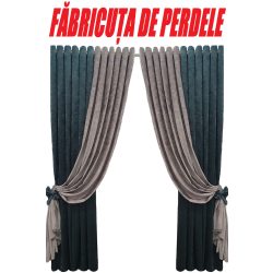 Set 2 draperii DECORINT pe inele capse (COD:DC.34) 